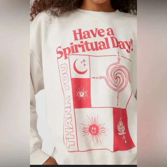NWT Project Social T Urban Outfitters Spiritual Day Sweatshirt - Picture 1 of 5